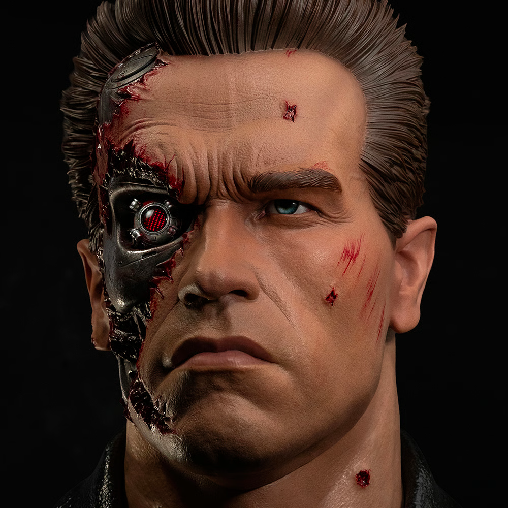 T-800 Model 101 (Battle Damaged) Art Mask Life-Size Bust by PureArts