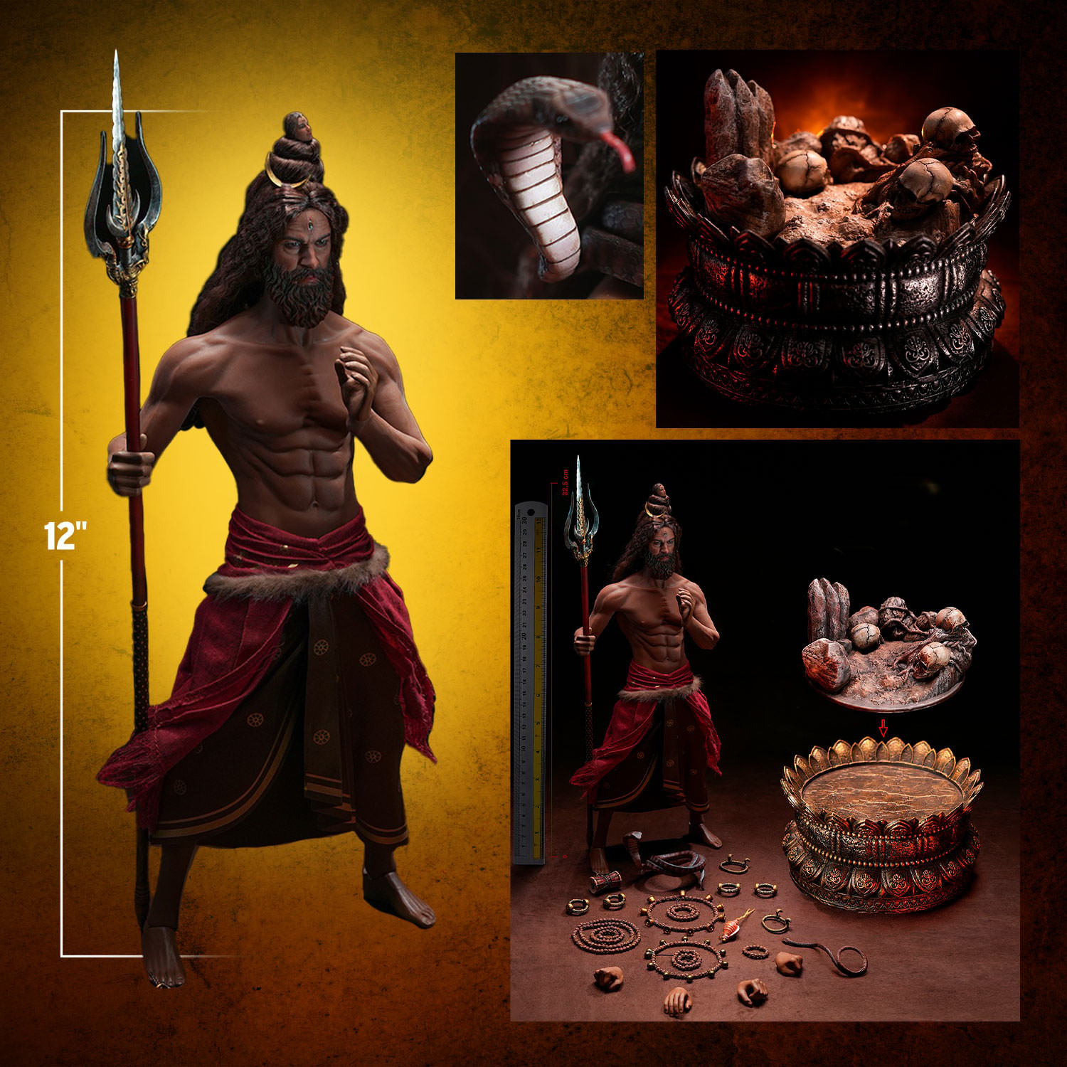 Shiva the Destroyer (Golden) Sixth Scale Figure by TBLeague