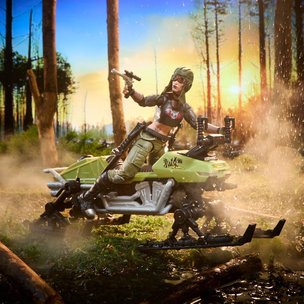 G.I. Joe Classified Series Zanya and Dreadnok Chameleon (Swamp Skier) Vehicle Action Figure
