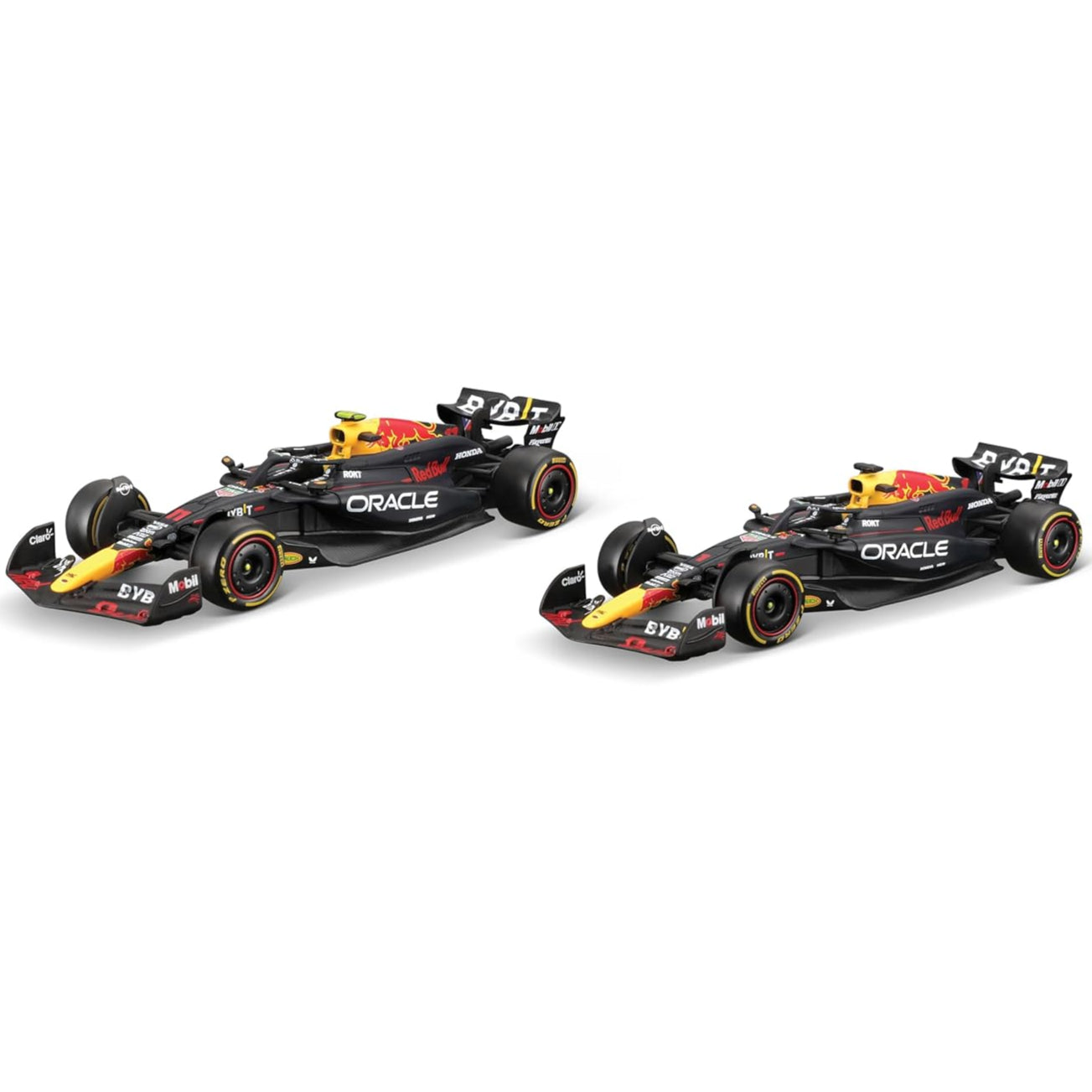 Bburago 1/43 Oracle Red Bull Racing RB20 Set of 2 F1 Models Max Verstappen & Sergio Perez