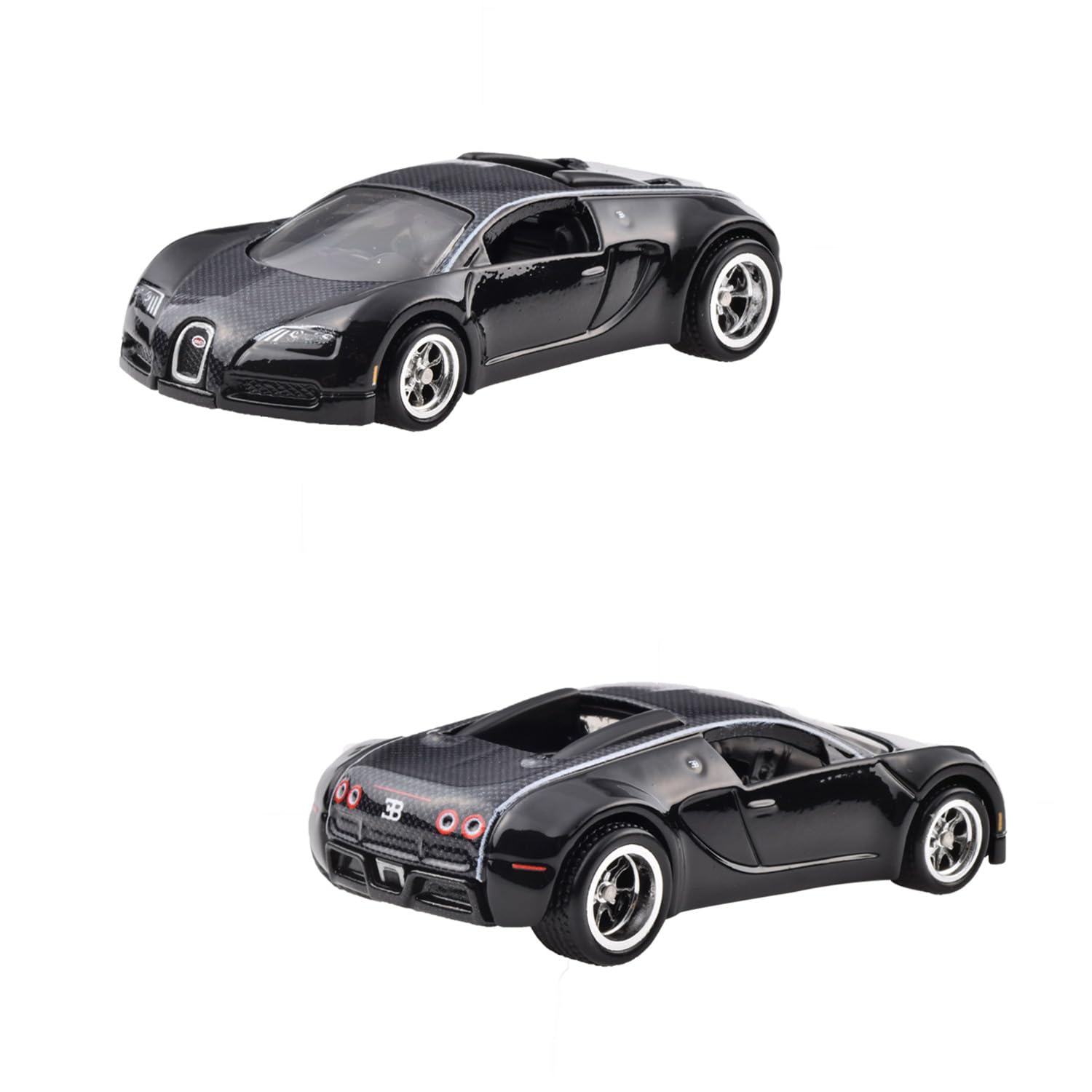 Hot Wheels Premium Car Culture 2-Pack, Bugatti Veyron & 2016 Bugatti Chiron (Creations Exclusive)