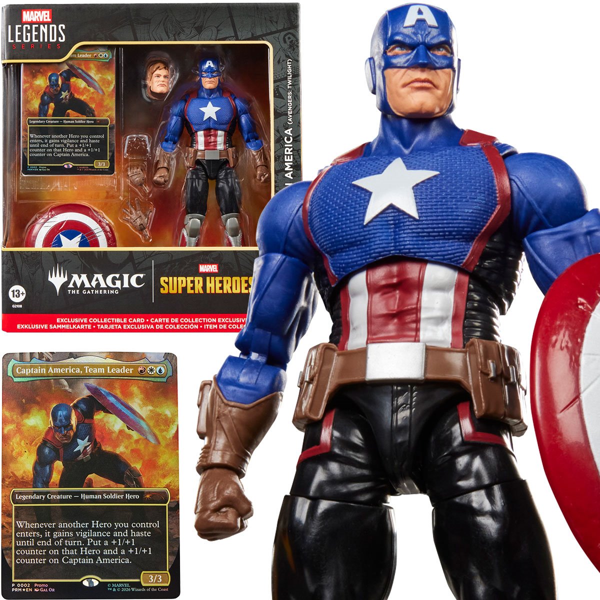 Marvel Super Heroes Magic: The Gathering Marvel Legends Series Captain America (Avengers: Twilight) Action Figure