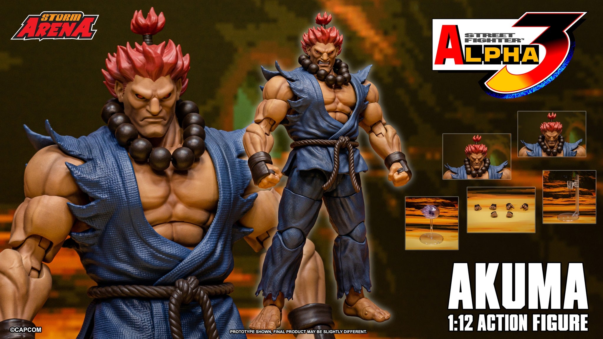 AKUMA STREET FIGHTER ALPHA 3 (STORM ARENA) 1/12 Scale By Storm Collectibles
