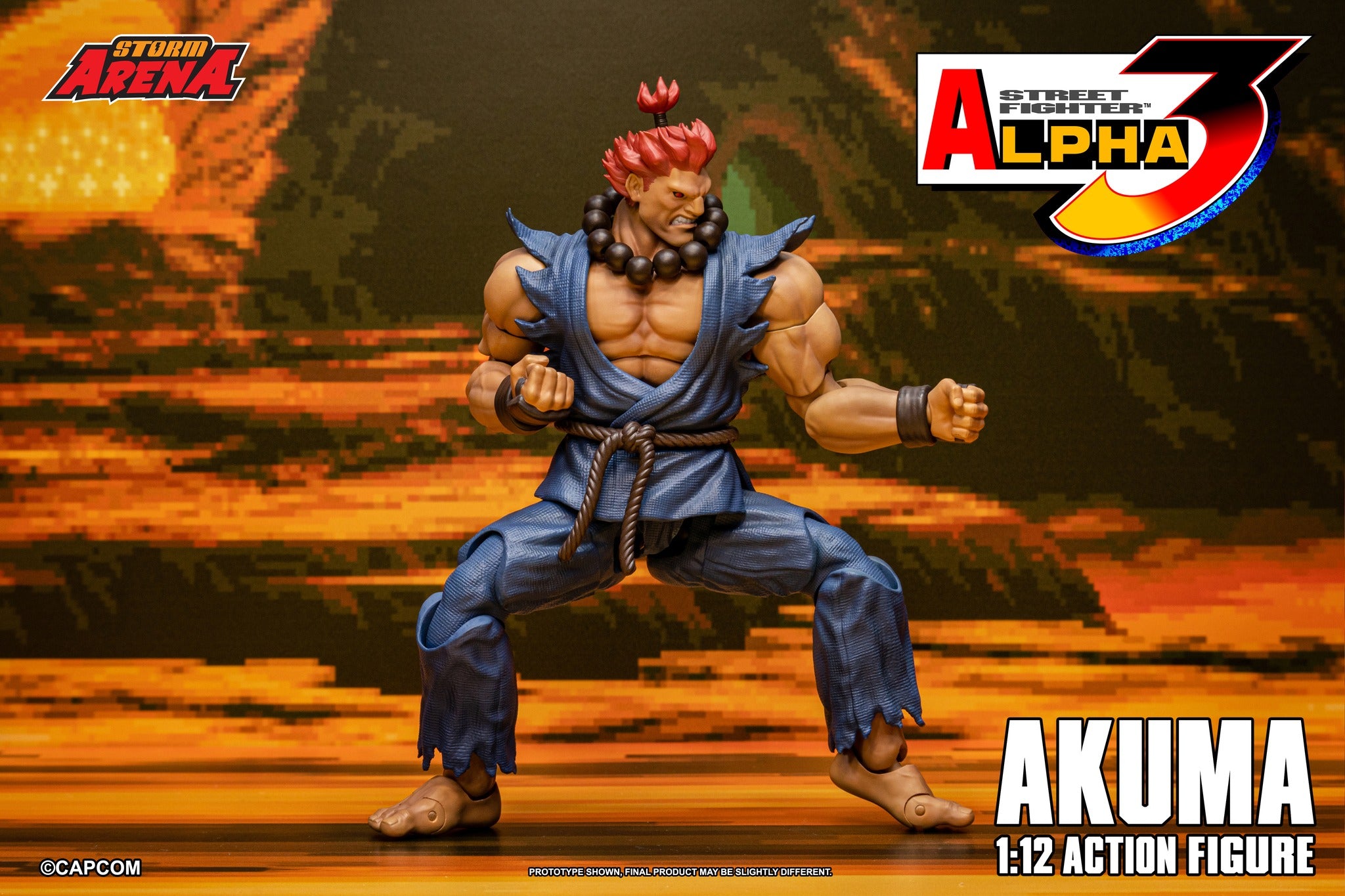 AKUMA STREET FIGHTER ALPHA 3 (STORM ARENA) 1/12 Scale By Storm Collectibles