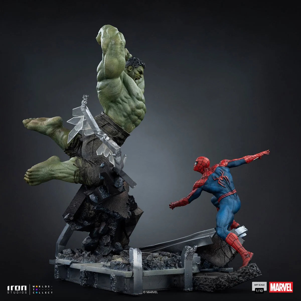 Spider-Man: Brand New Day Spider-Man vs Hulk 1/10 Art Scale Limited Edition Statue by Iron Studios