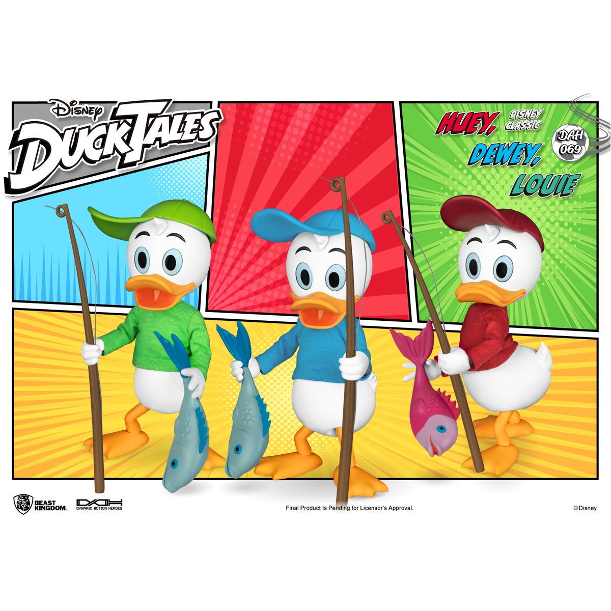 DuckTales Dynamic 8ction Heroes DAH-069 Huey, Dewey, & Louie Set of 3 Figures