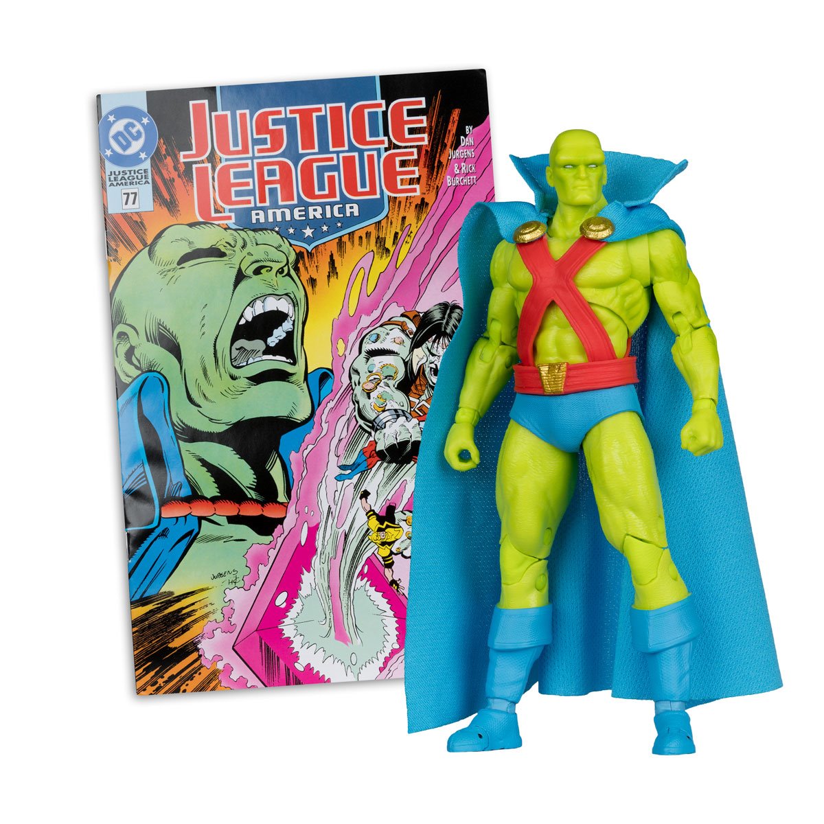 DC Direct Page Punchers Martian Manhunter Action Figure with comic
