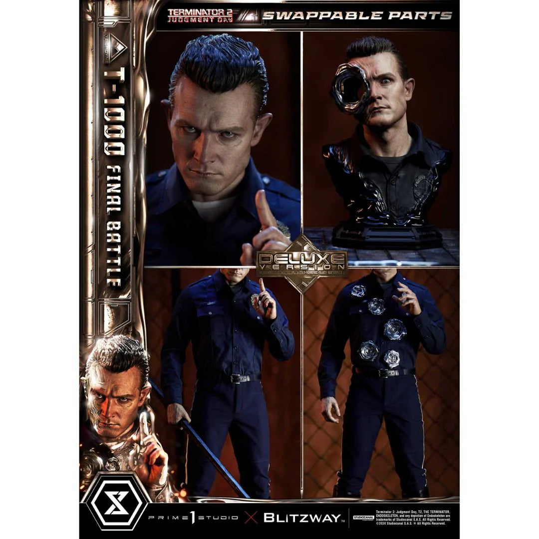 Terminator 2: Judgment Day T-1000 Final Battle DX Bonus Version Statue by Prime1 Studios