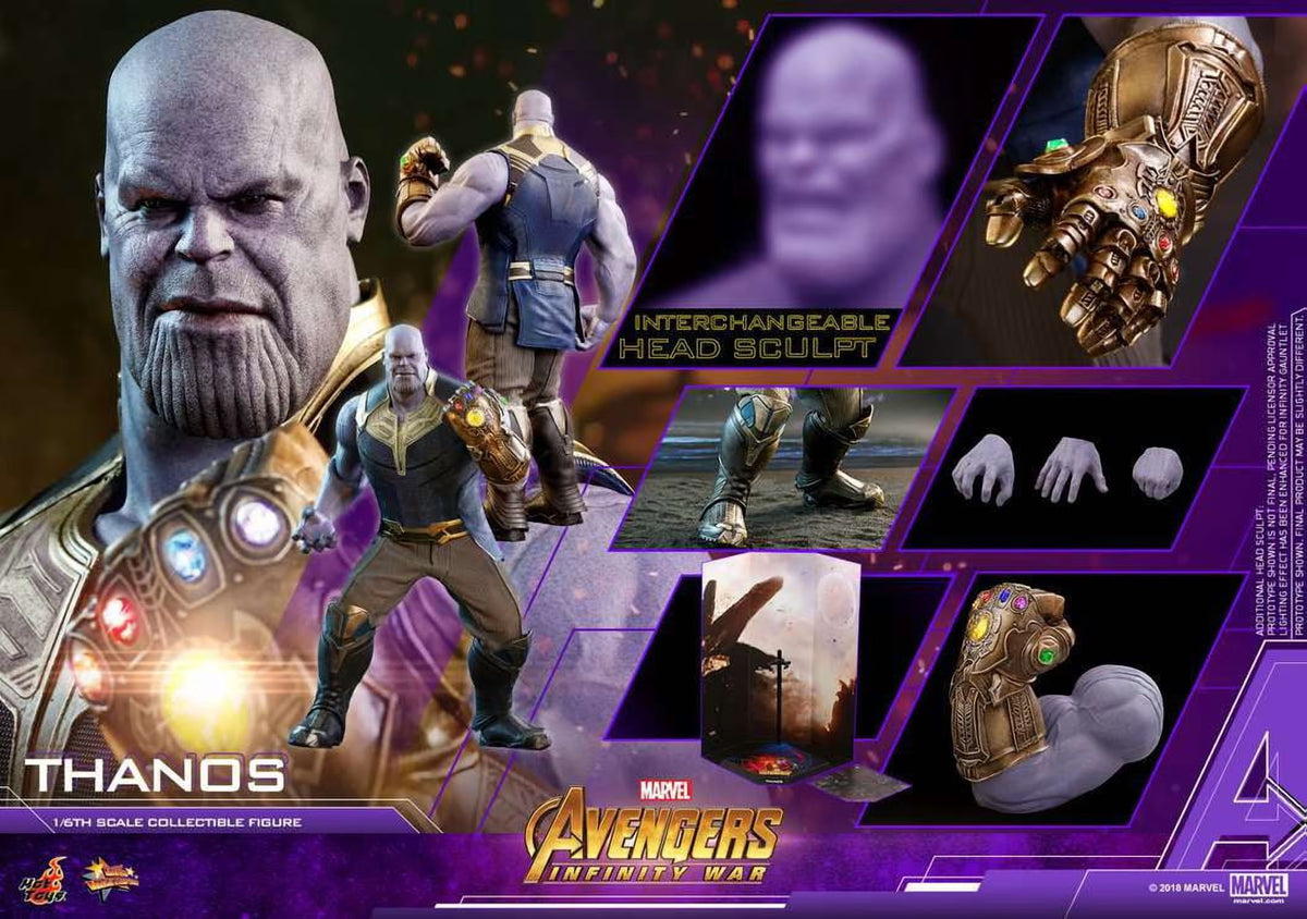 Avengers Infinity War Thanos Sixth Scale Figure By Hot Toys