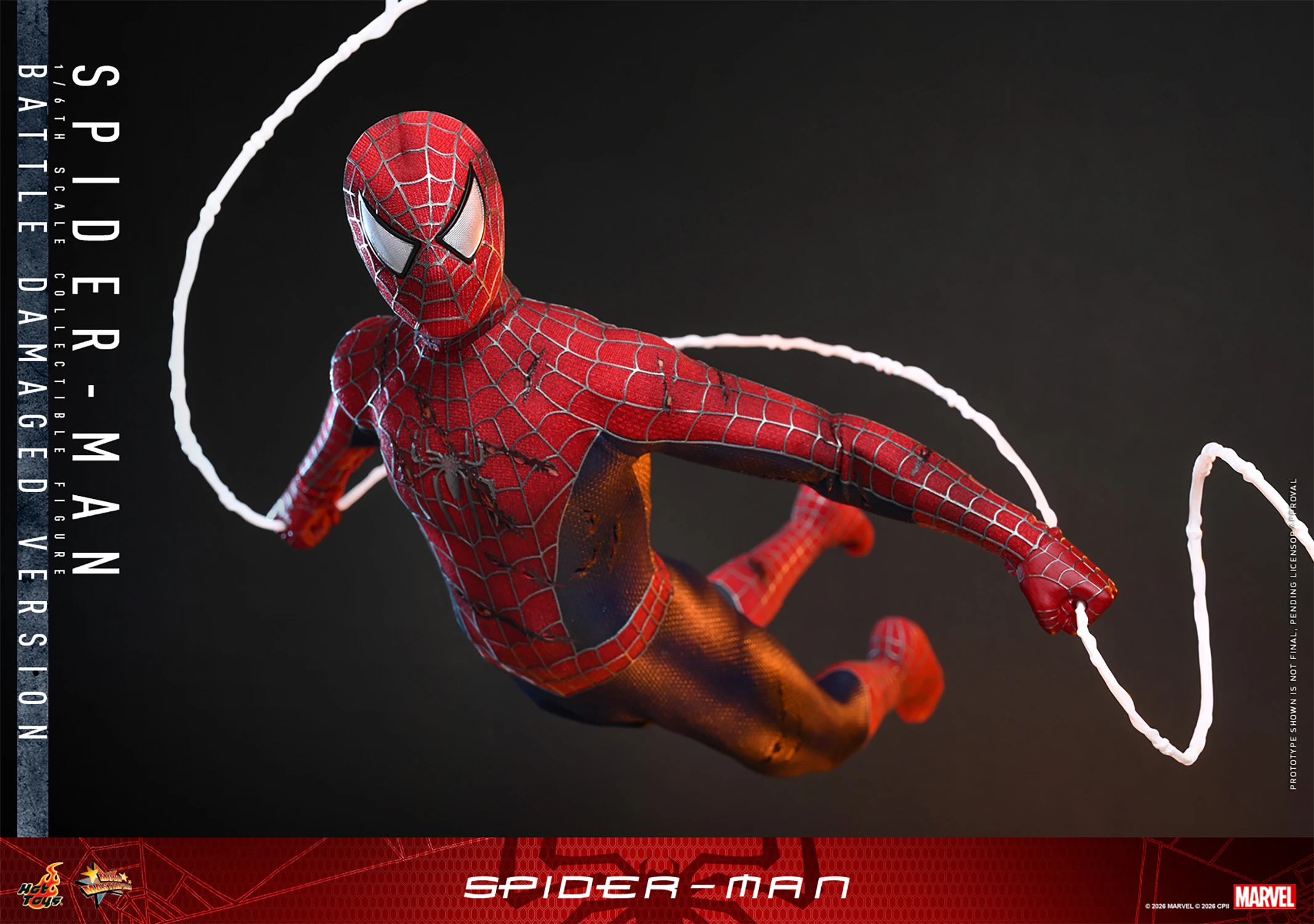 Spider-Man (Battle Damaged Version) Figure by Hot Toys