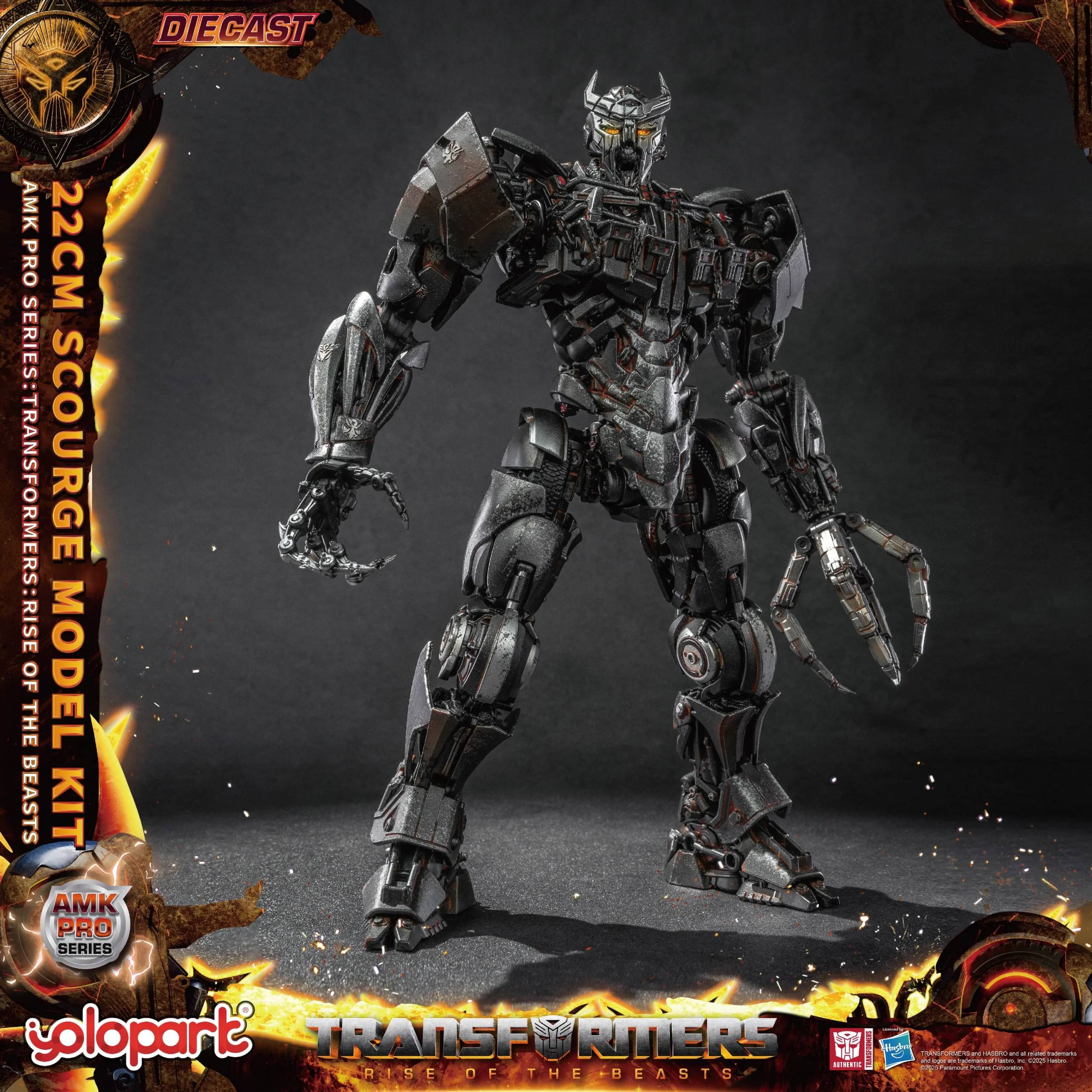 Transformers Rise of the Beasts Scourge AMK Pro Series Model Kit Action Figure By Yolopark