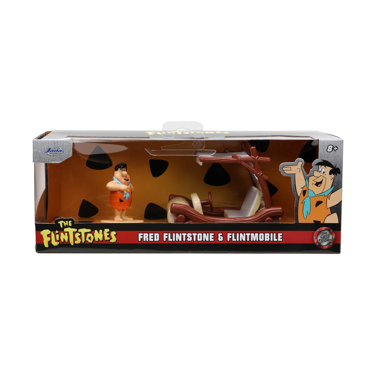 Flintstones Flintmobile 1:32 Scale Die-Cast Metal Vehicle with Fred Nano Figure by Jada Toys