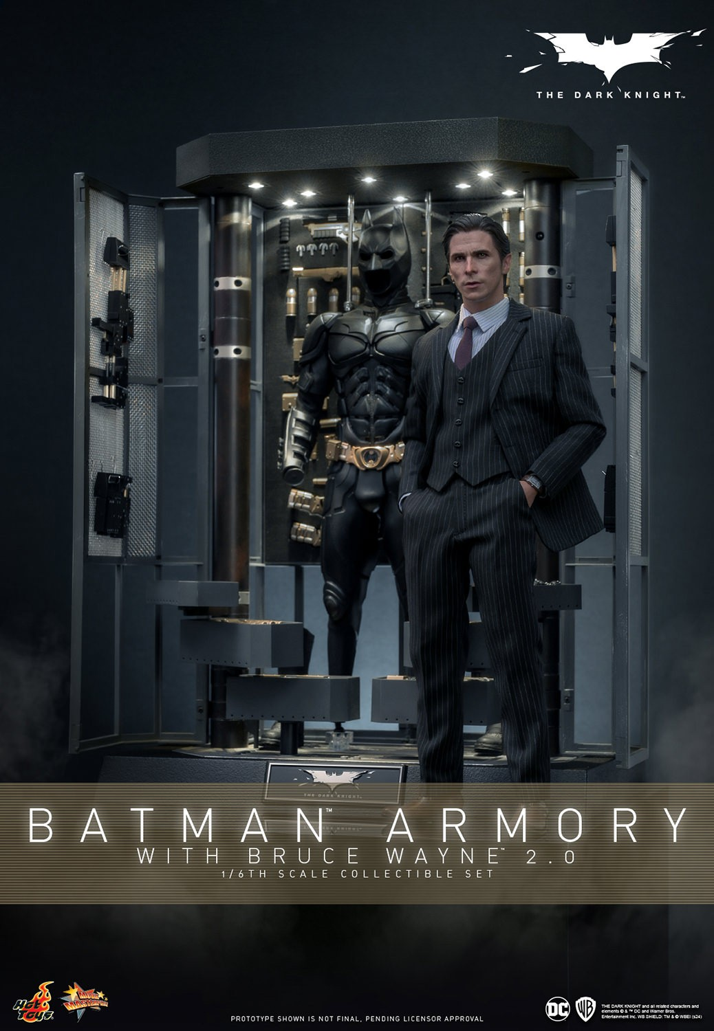 BATMAN ARMORY WITH BRUCE WAYNE (2.0) By Hot Toys