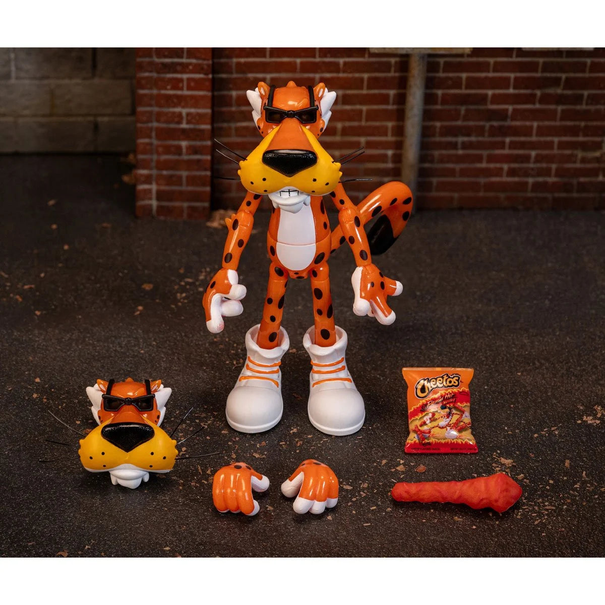 Cheetos Chester Cheetah Flamin' Hot Glow-in-the-Dark Action Figure