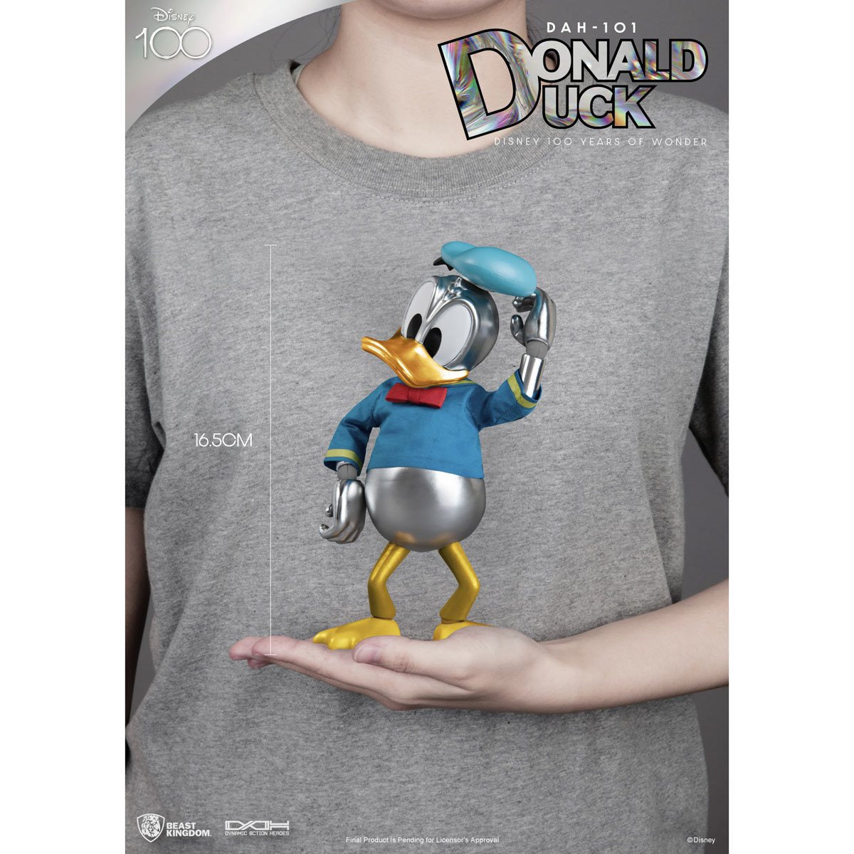 Disney 100 Years of Wonder Donald Duck DAH-101 Dynamic 8-Ction Heroes Action Figure