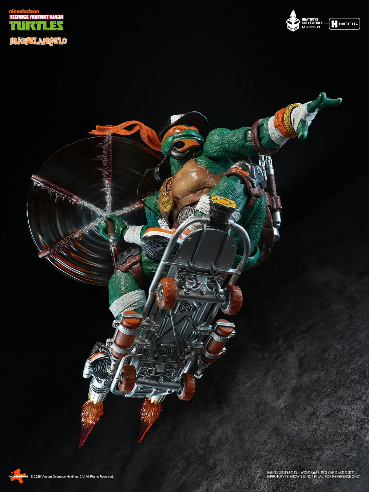 HB0105 HEFIG TMNT Michelangelo Action Figure Bonus Edition By Heatboys