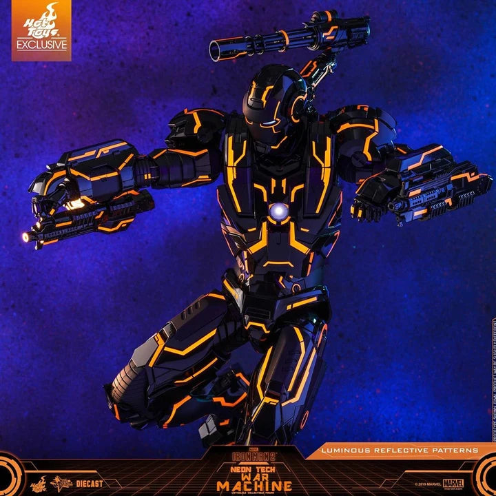 Neon Tech War Machine 1/6 Scale Exclusive Figure By Hot Toys