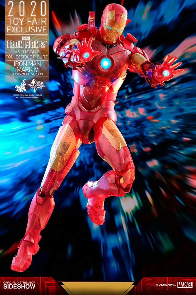 Iron Man Mark IV (Holographic Version) 1/6 Figure By Hot Toys