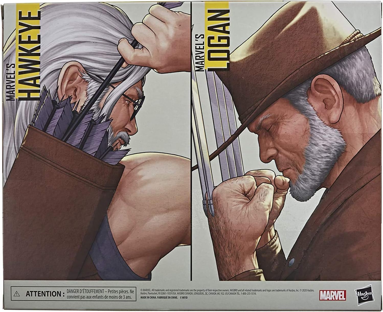 X-Men 20th Anniversary Marvel Legends Old Man Logan & Hawkeye Action Figure