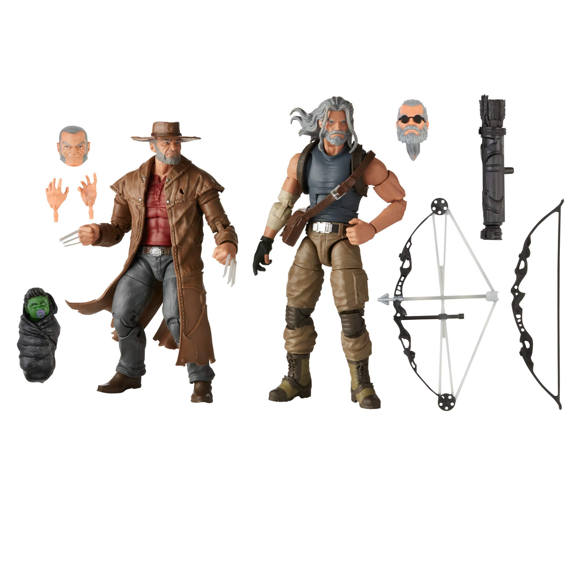 X-Men 20th Anniversary Marvel Legends Old Man Logan & Hawkeye Action Figure