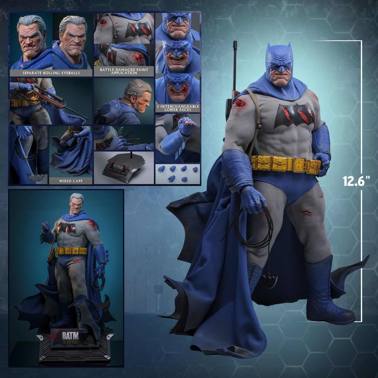 Batman (Battle Damaged Version) Sixth Scale Figure by Hot Toys