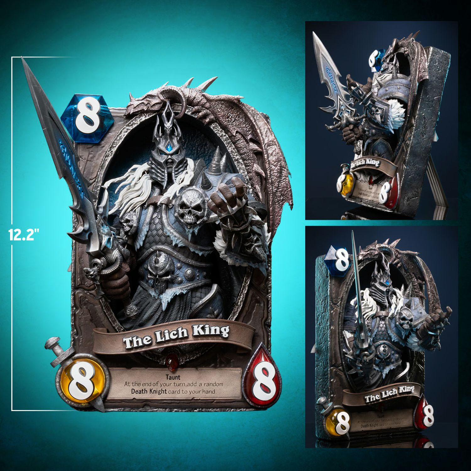 The Lich King 3D Art Frame Statues by HEX Collectibles