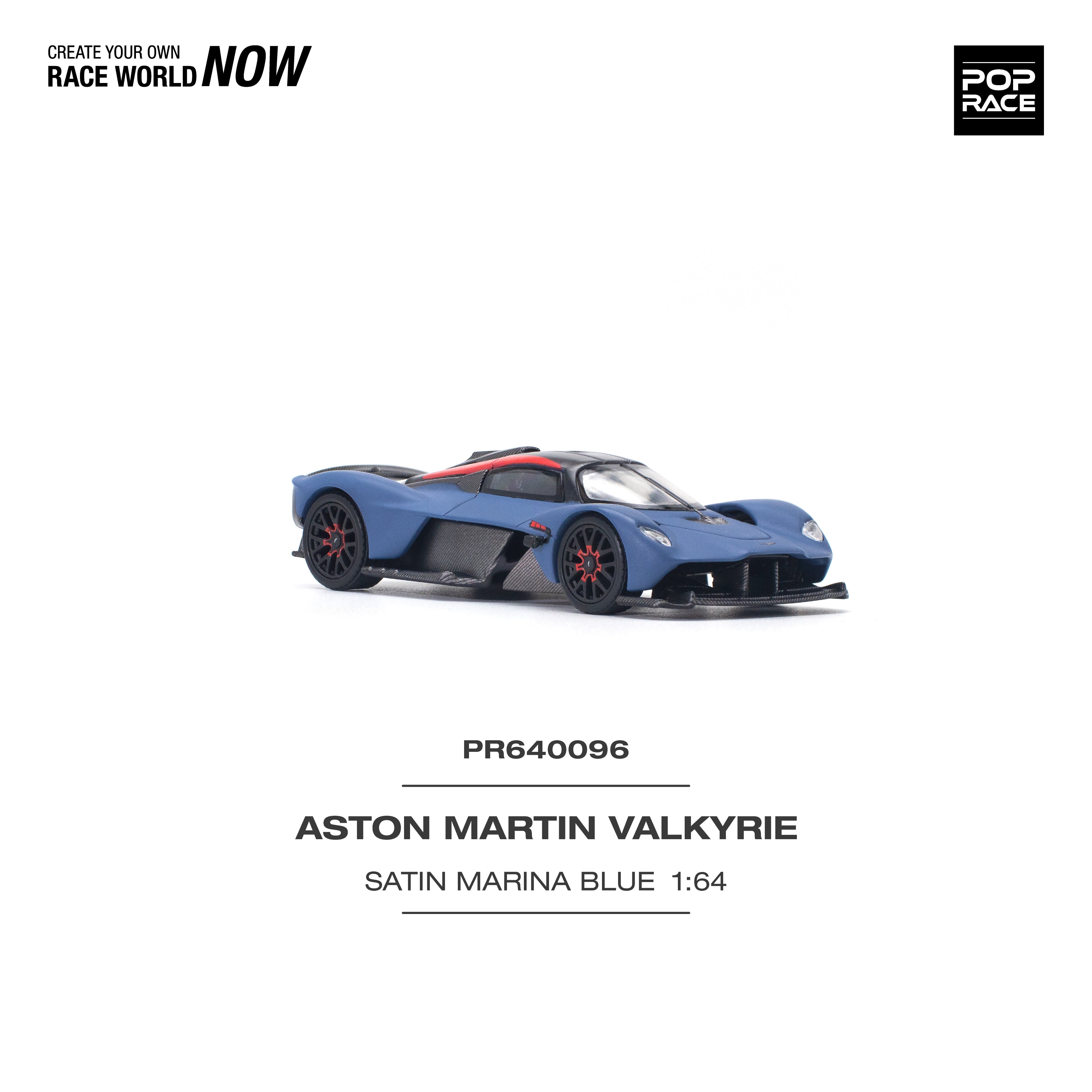 Aston Martin Valkyrie Satin Marina Blue PR640096 by Pop Race