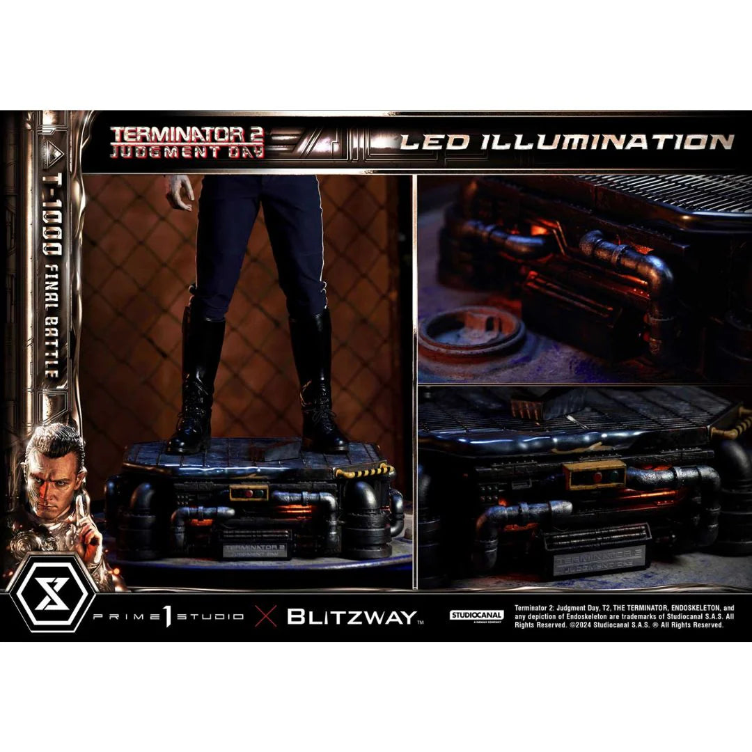 Terminator 2: Judgment Day T-1000 Final Battle DX Bonus Version Statue by Prime1 Studios