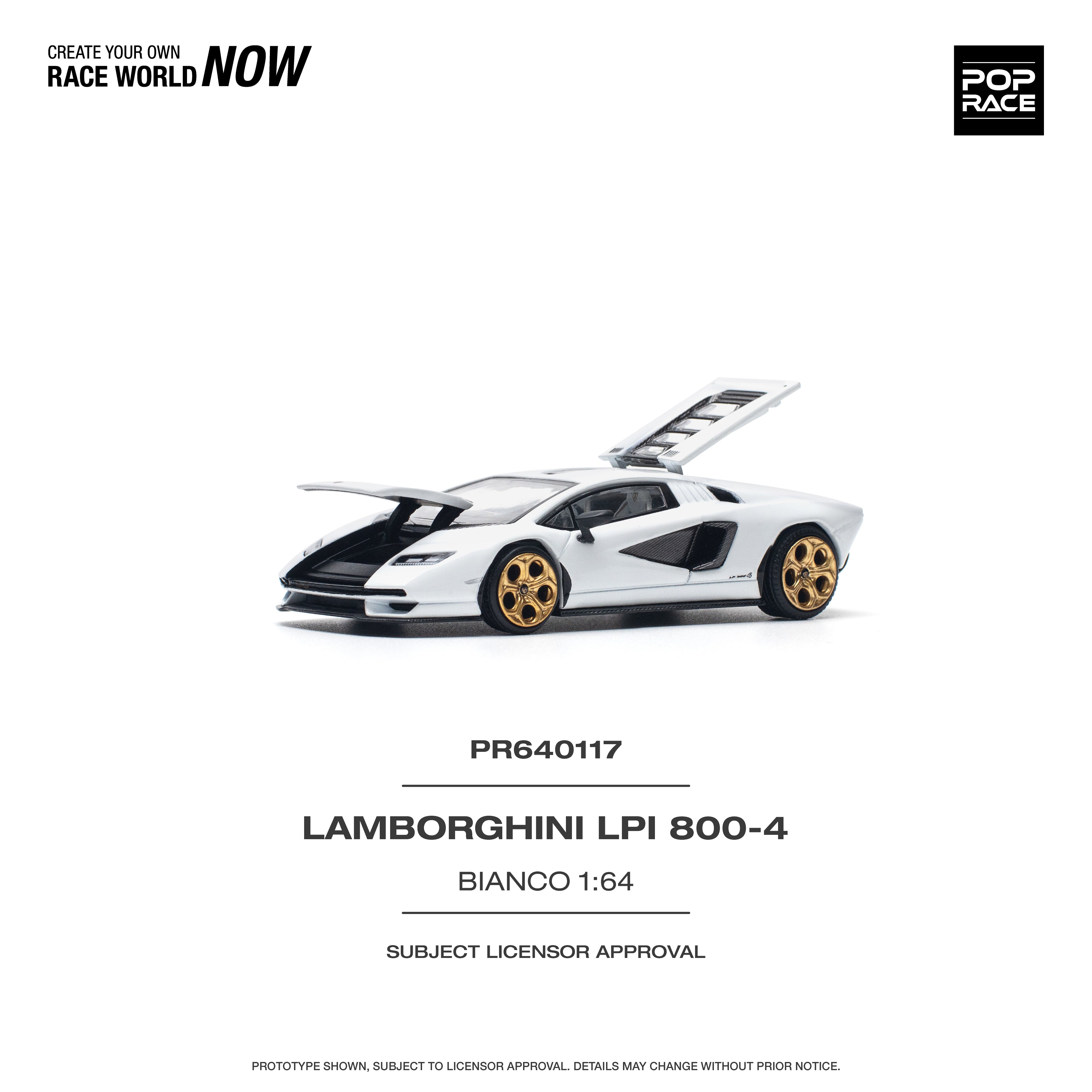 Lamborghini Countach LPI 800-4 Bianco Sid PR640117 by Pop Race
