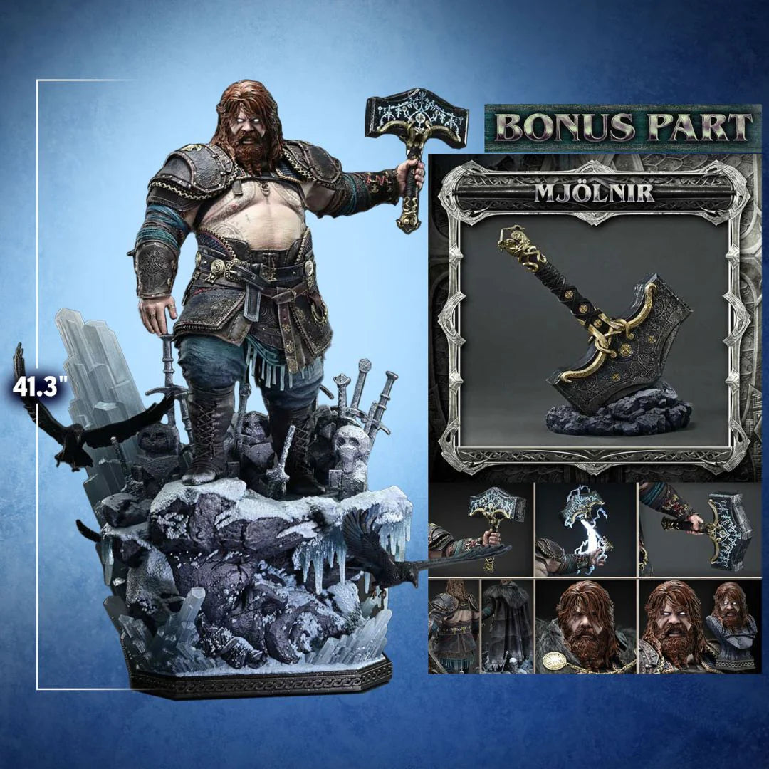 God Of War Ragnarok Thor Deluxe Bonus Version Statue By Prime1 Studios