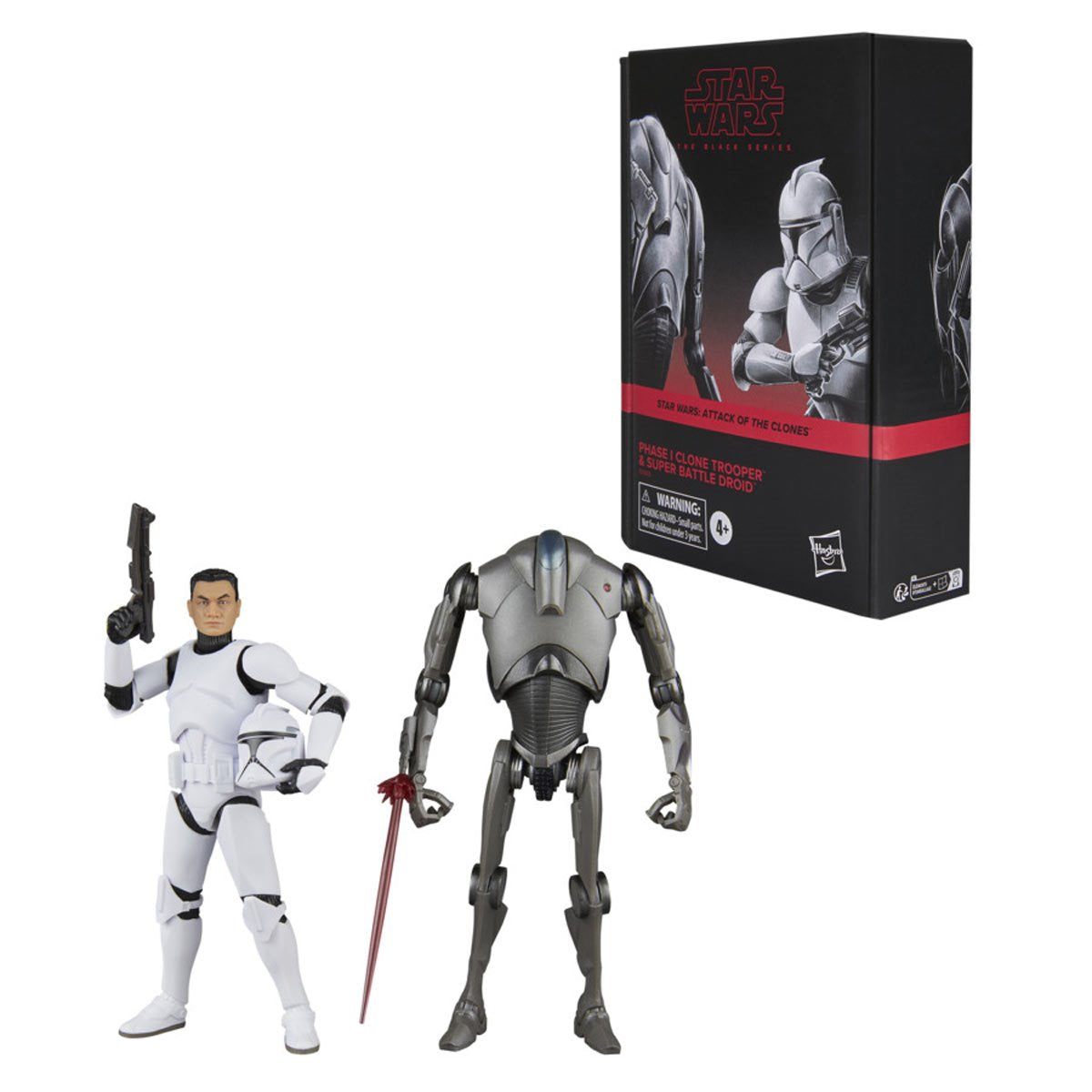 Star Wars The Black Series Phase I Clone Trooper & Super Battle Droid Action Figures