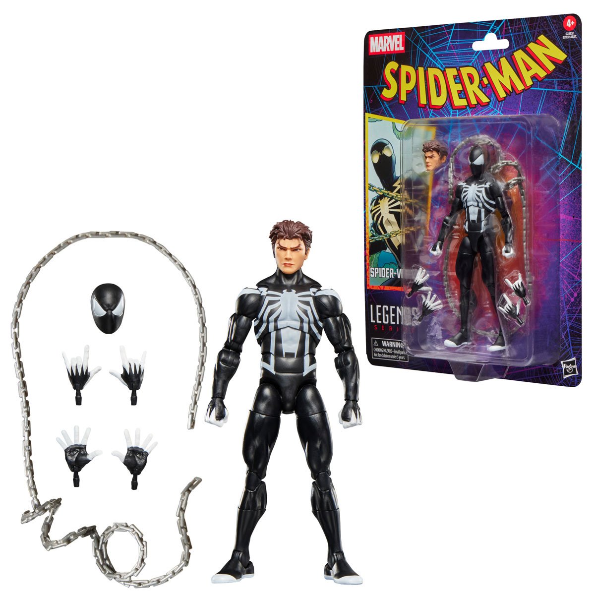 Spider-Man Marvel Legends Retro Cardback Spider-Venom Action Figure