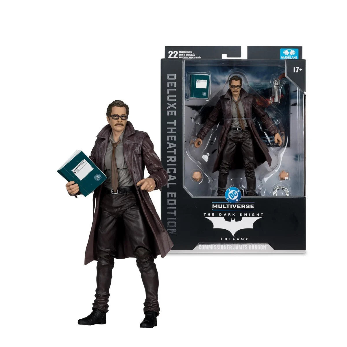 DC Multiverse Deluxe Theatrical Edition Wave 5 The Dark Knight Commissioner Gordon Action Figure By Mcfarlane