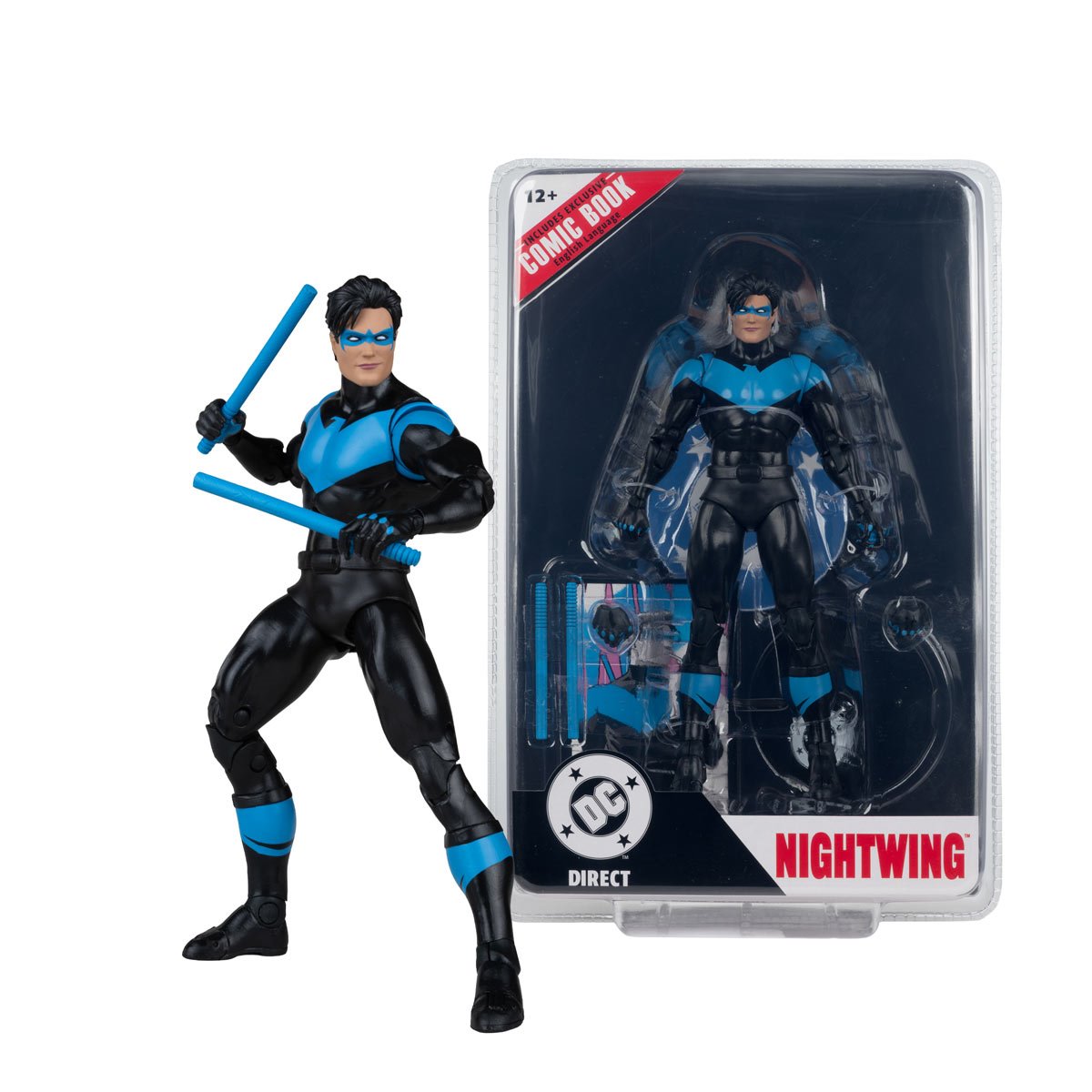 DC Direct Page Punchers  Nightwing  Action Figure with Comic