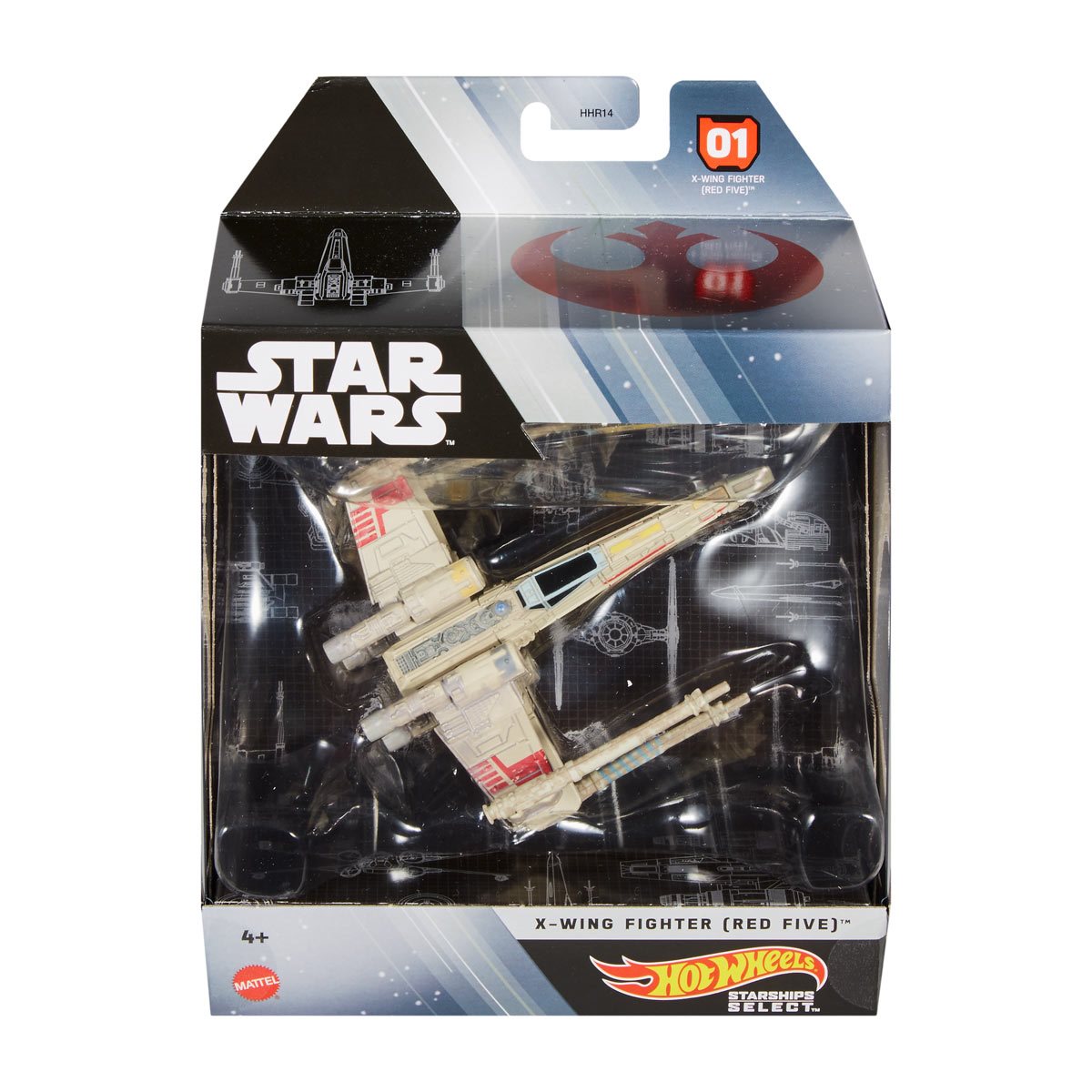 Star Wars Hot Wheels Starships X-Wing Fighter (Red Five)