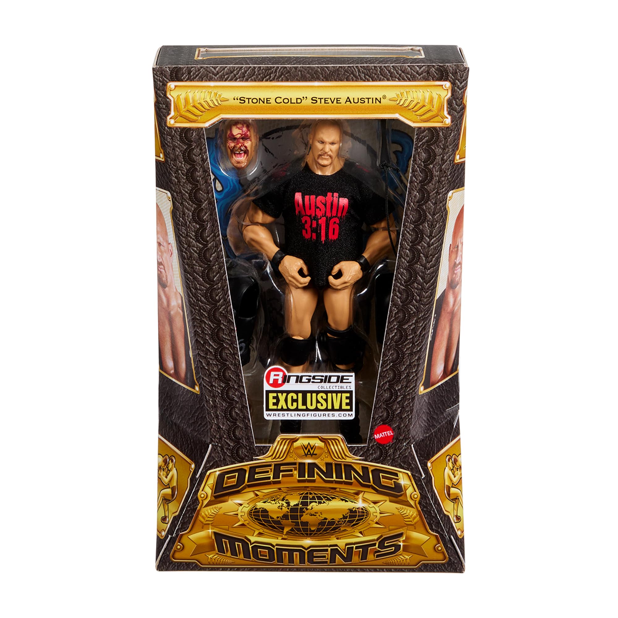 Bloody Stone Cold Steve Austin (WM13) WWE Defining Moments Ringside Exclusive Action Figure