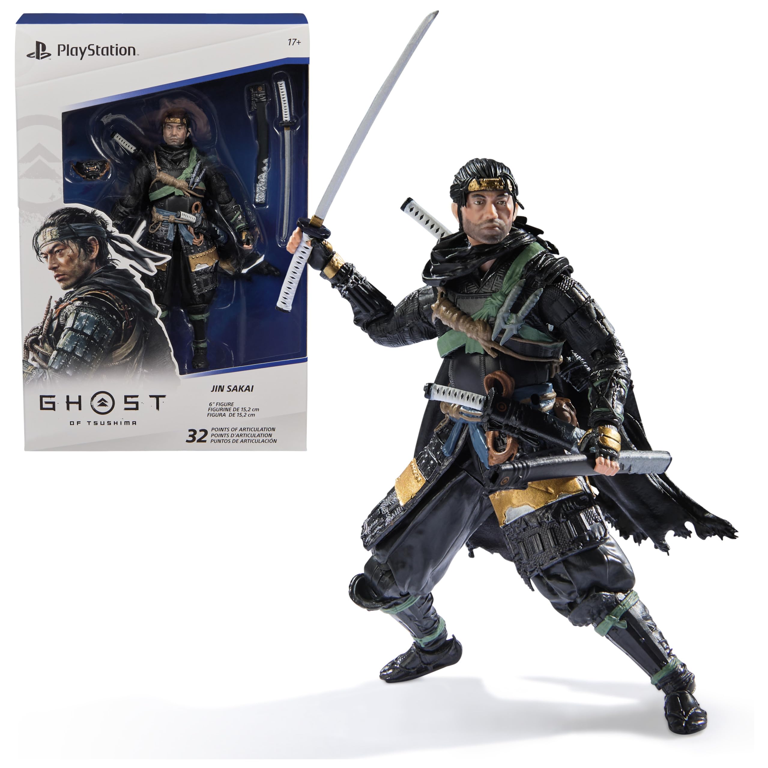 Ghost of Tsushima Legends Shapes Collection Jin Sakai 6-Inch Action Figure