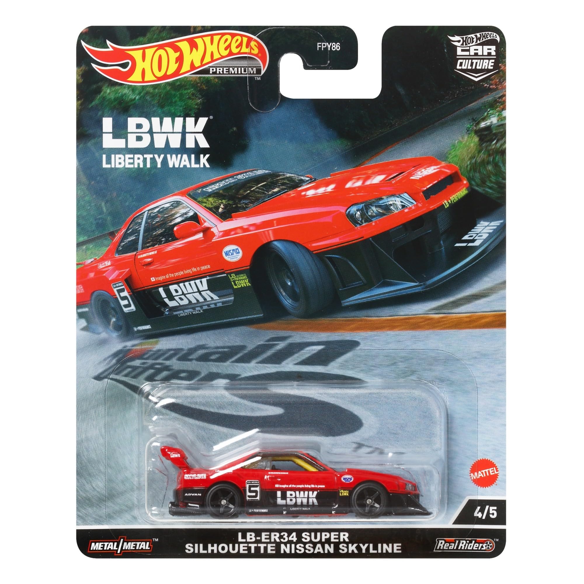 Hot Wheels Car Culture LB-ER34 Super Silhouette Nissan Skyline (Mountain Drifters)