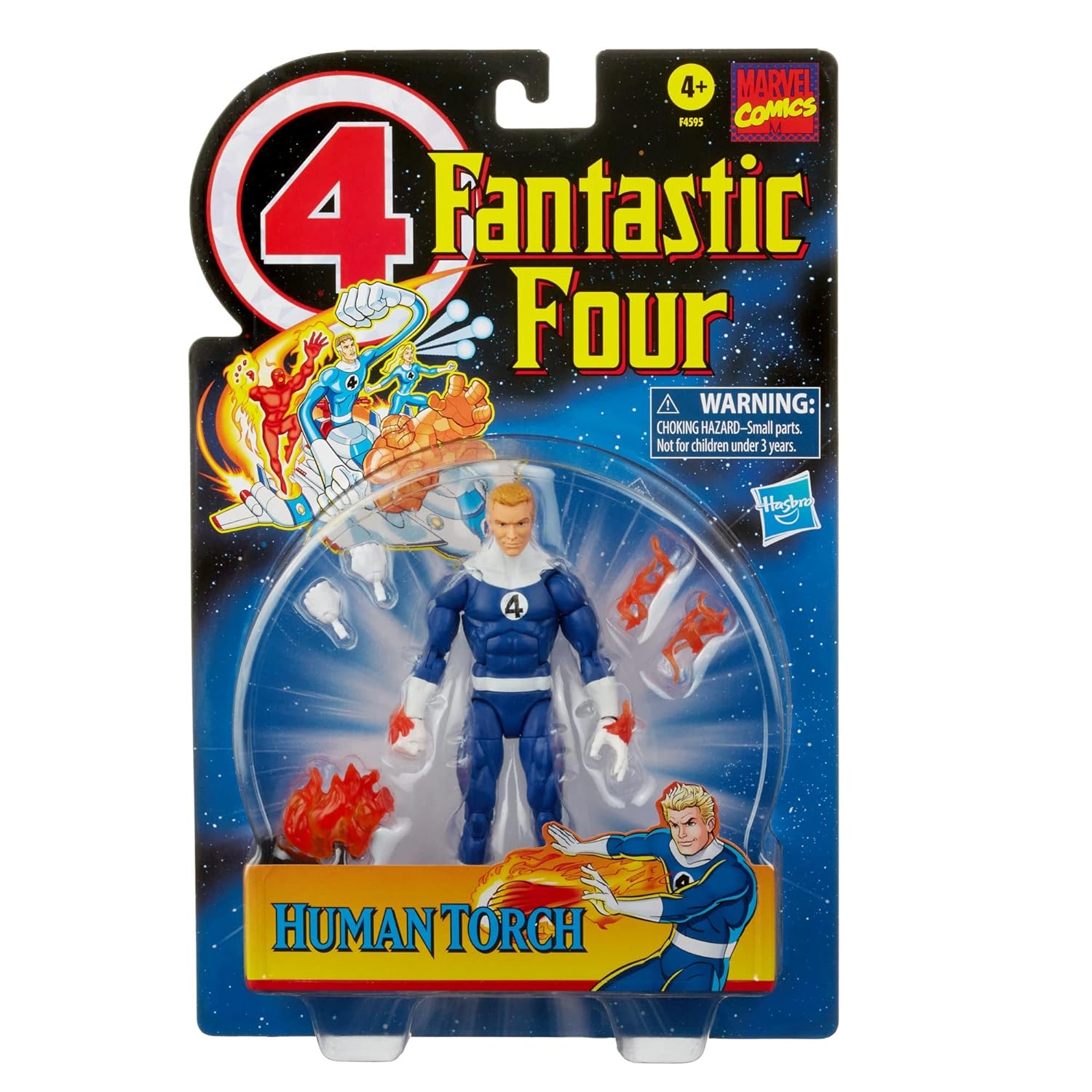 Marvel Legends Fantastic Four Human Torch Retro Comics figure