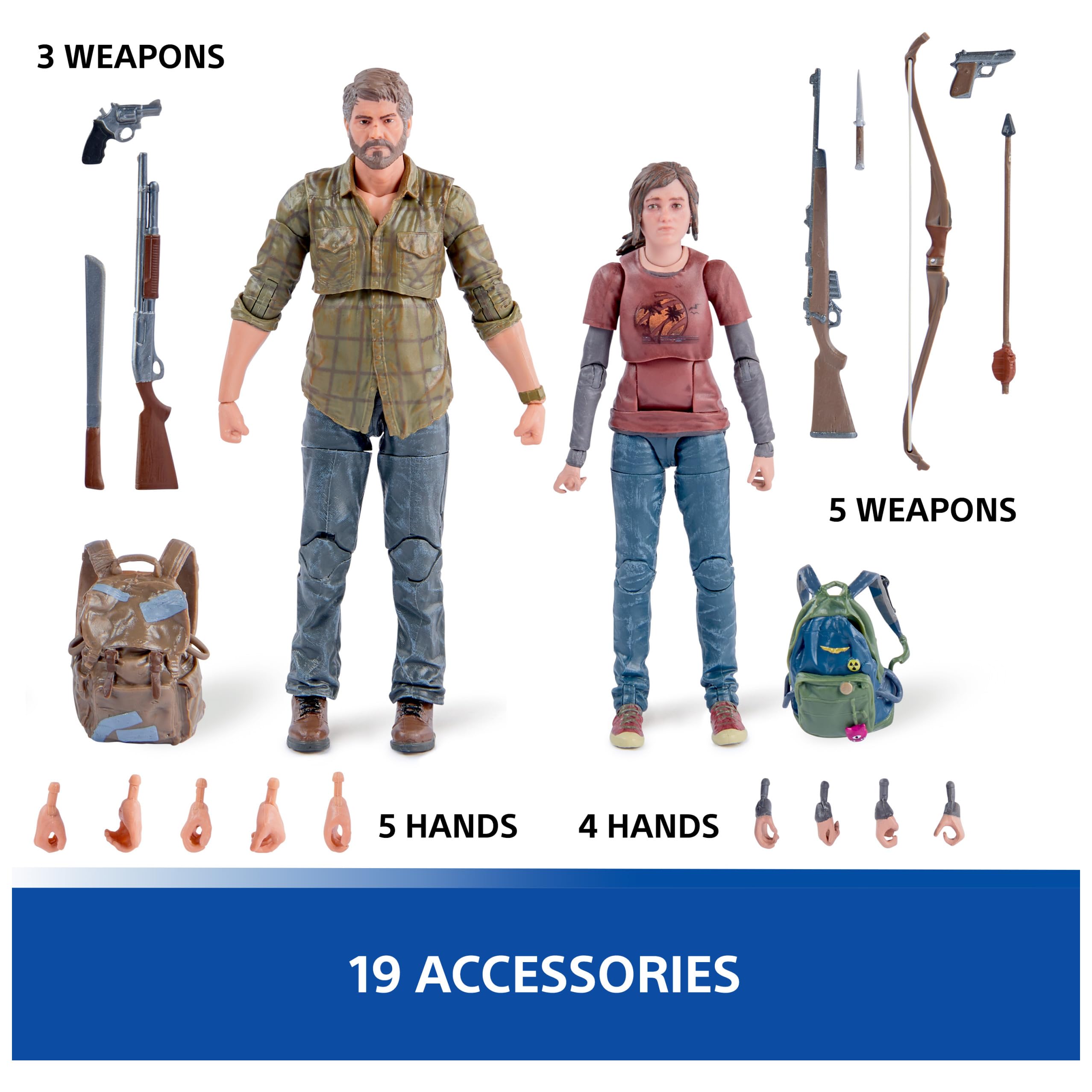 The Last of Us Joel & Ellie Figures 2 Pack