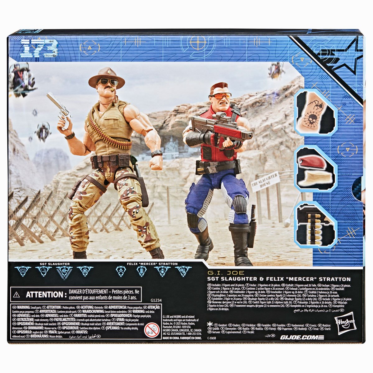 G.I. Joe Classified Series #173 Sgt Slaughter & Felix Mercer Stratton Action Figures 2-Pack