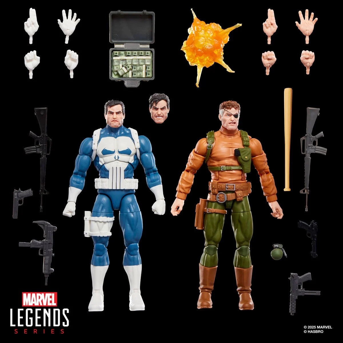 Punisher Marvel Legends Gamerverse Punisher and Nick Fury Action Figures