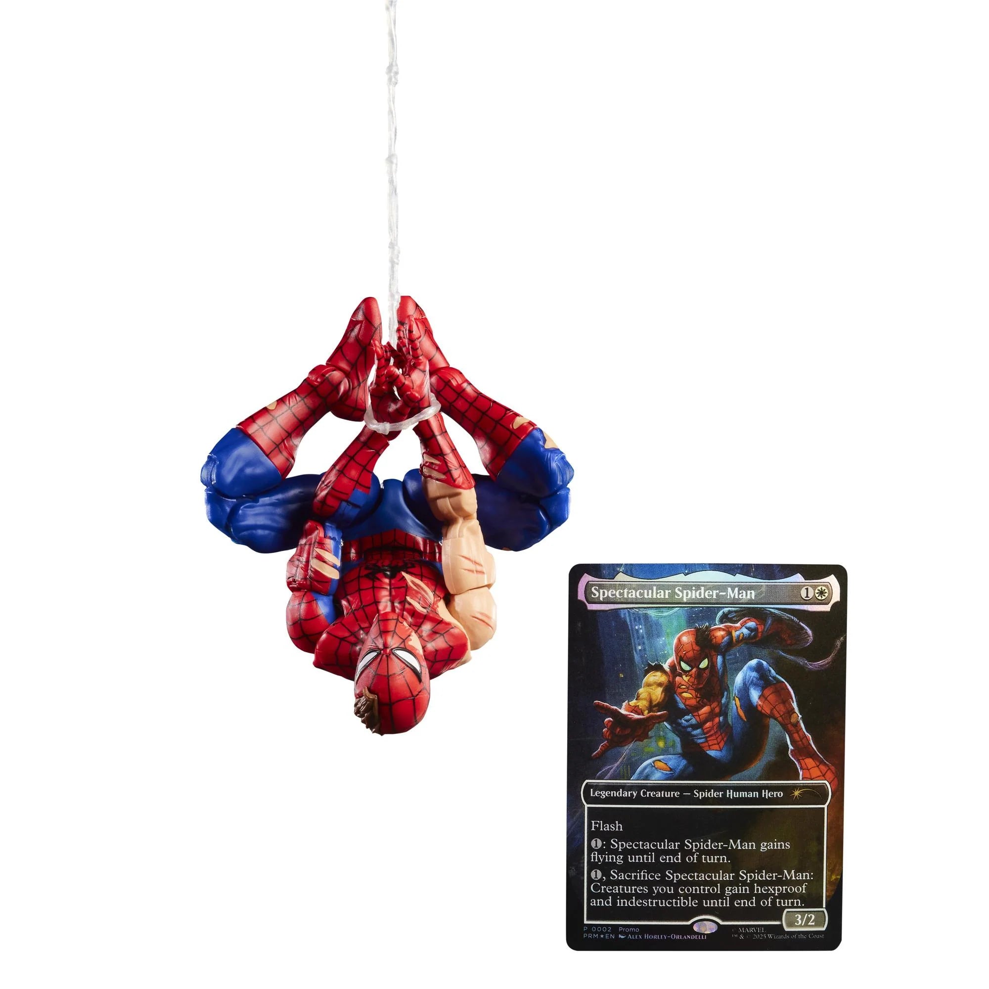 Spider-Man Marvel Legends Magic: The Gathering Battle-Damaged Spider-Man Action Figure