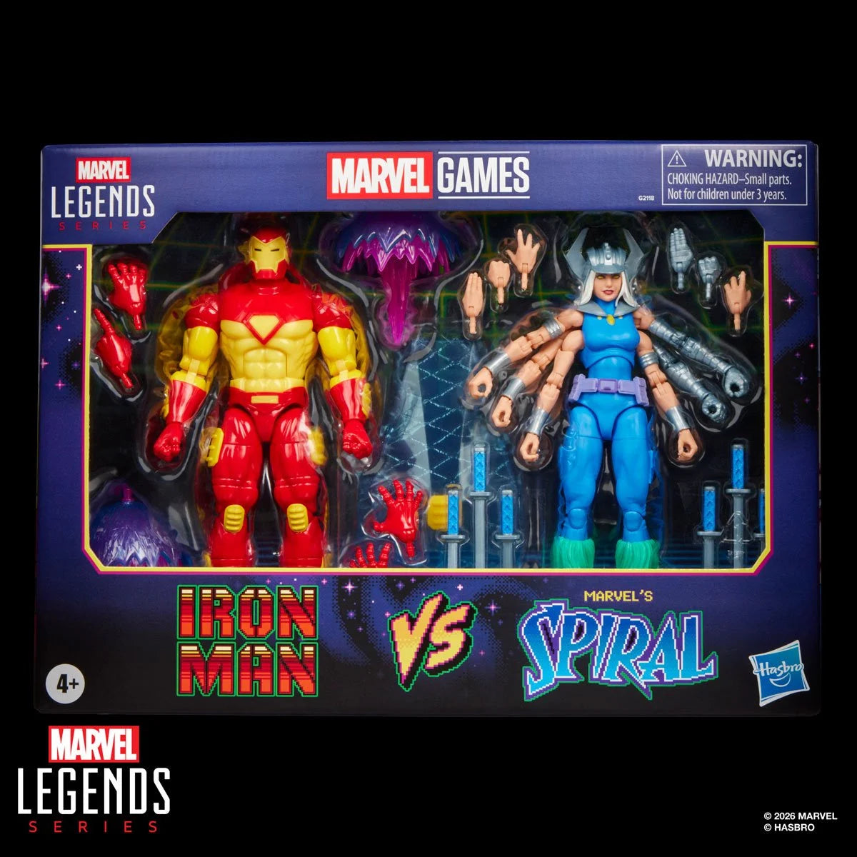 Marvel Legends Series Iron Man vs Spiral  Action Figure By Hasbro