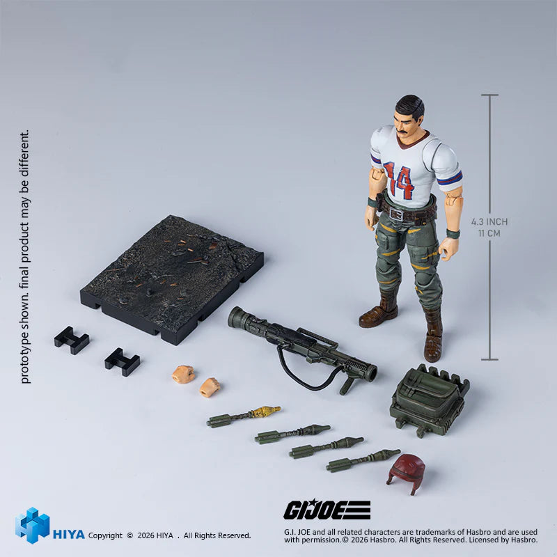 HIYA Exquisite Mini Series 1/18 Scale G.I.Joe BAZOOKA Tiger Force Version Action Figure