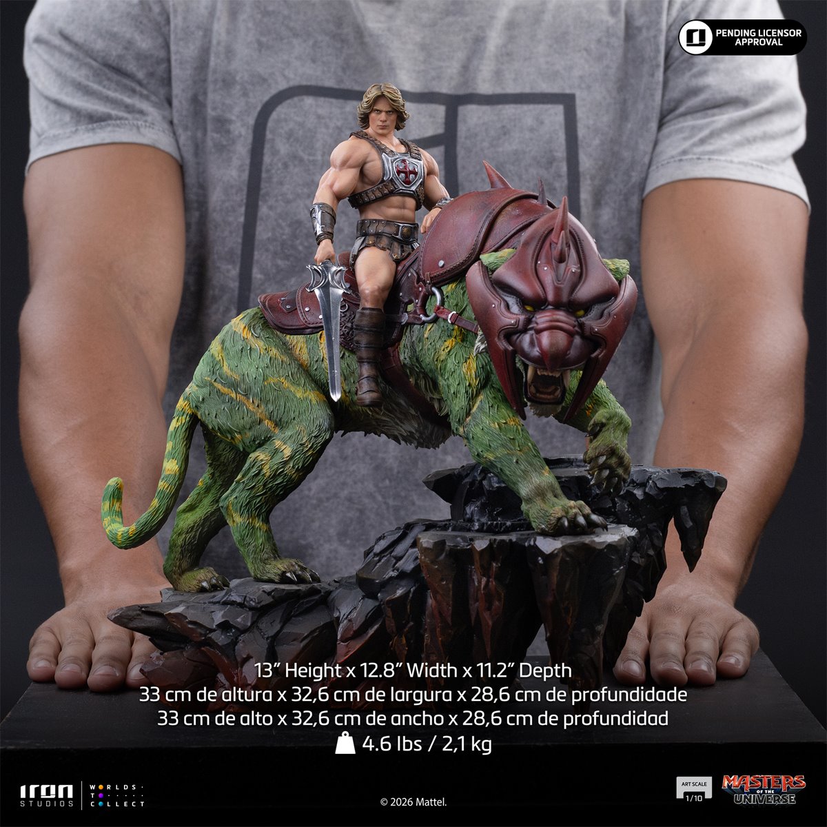 Masters of the Universe Movie He-Man and Battle Cat Deluxe 1:10 Art Scale Statue