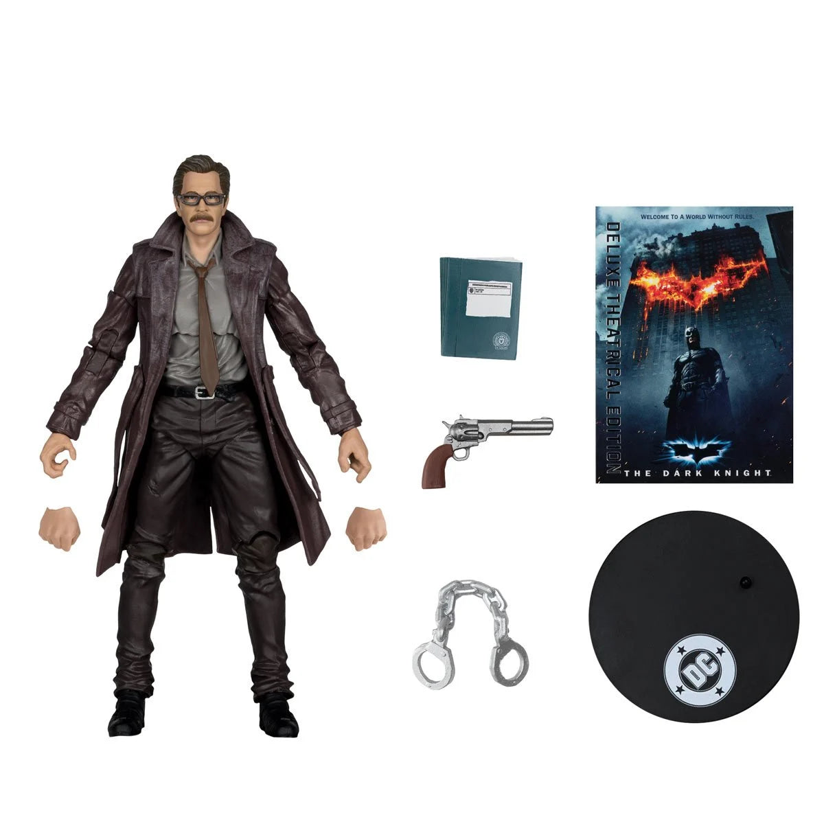DC Multiverse Deluxe Theatrical Edition Wave 5 The Dark Knight Commissioner Gordon Action Figure By Mcfarlane