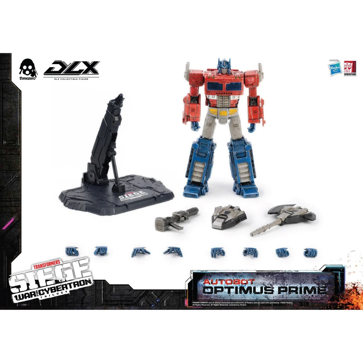 Transformers War for Cybertron Trilogy Optimus Prime DLX Action Figure by ThreeZero