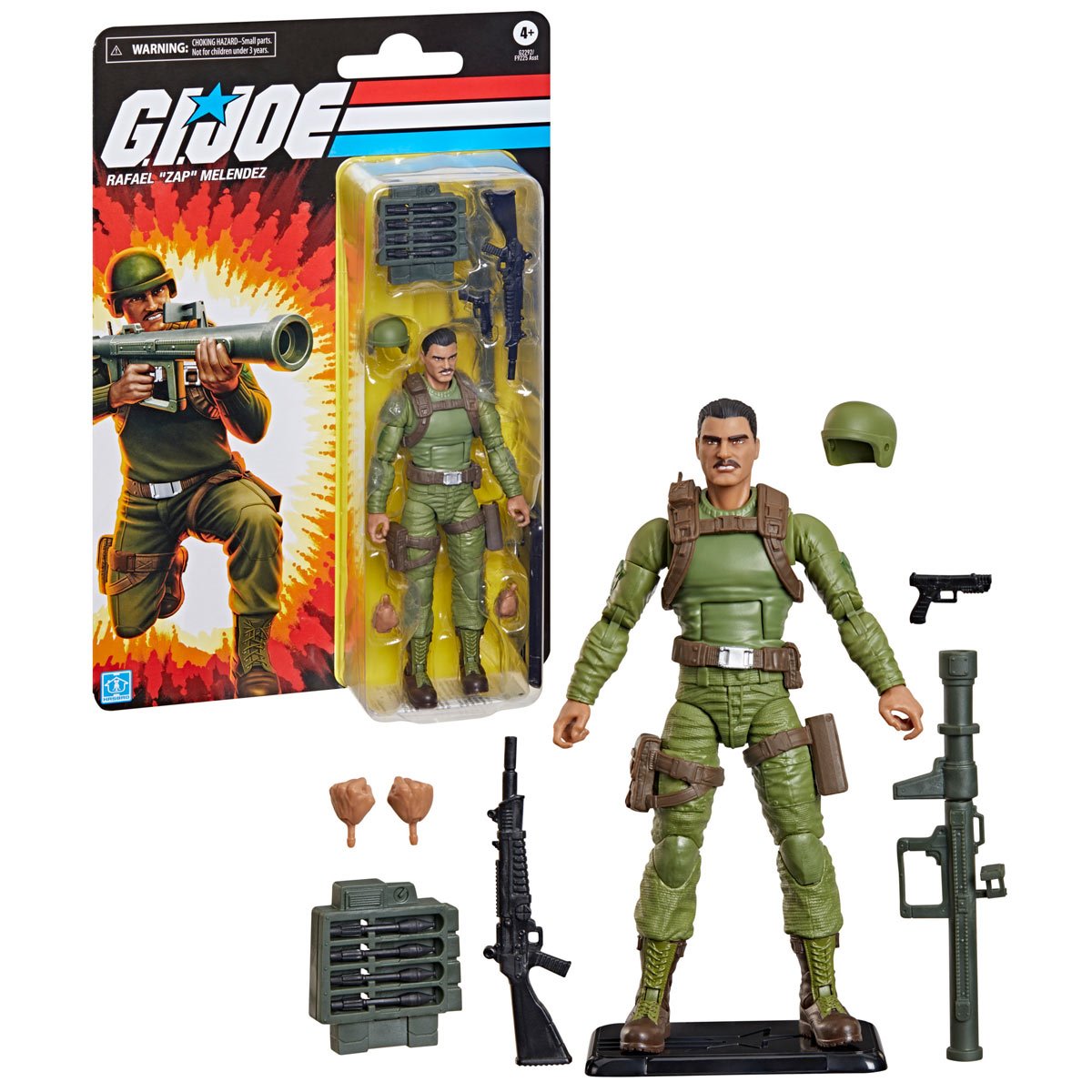 G.I. Joe Classified Series Retro Cardback Rafael Zap Melendez Action Figure