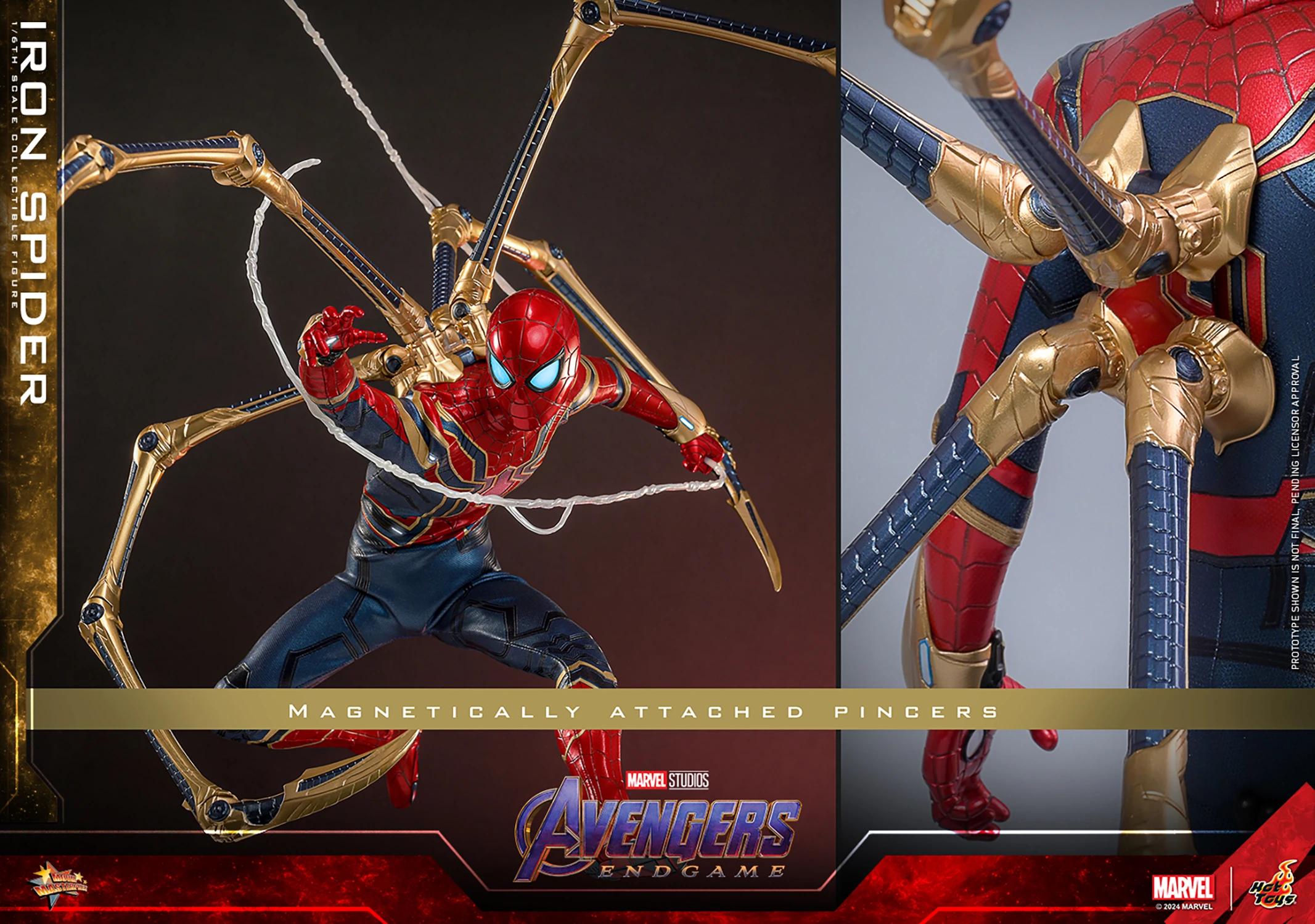 Iron Spider Sixth Scale Collectible Figure (MMS761) by Hot Toys